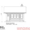CRAFTSMAN GUEST HOUSE PLANS - GHC-256 - 02 FRONT ELEVATION