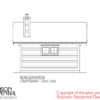 CRAFTSMAN GUEST HOUSE PLANS - GHC-256 - 03 REAR ELEVATION