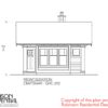 CRAFTSMAN GUEST HOUSE PLANS - GHC-292 - 02 FRONT ELEVATION