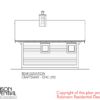 CRAFTSMAN GUEST HOUSE PLANS - GHC-292 - 03 REAR ELEVATION