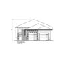 CONTEMPORARY HOME PLANS - WREN-1350 - 02 FRONT ELEVATION
