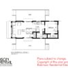 CONTEMPORARY SMALL HOME PLANS - MAGNOLIA-378 - 01 FLOOR PLAN
