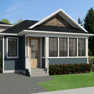 SMALL HOME PLANS - CRAFTSMAN FLORENCE-495