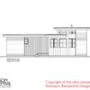 SMALL HOME PLANS - CASCADE-1070 - 02 REAR ELEVATION