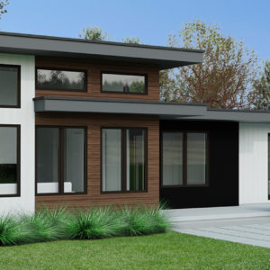 SMALL HOME PLANS - CASCADE-1070 - FRONT