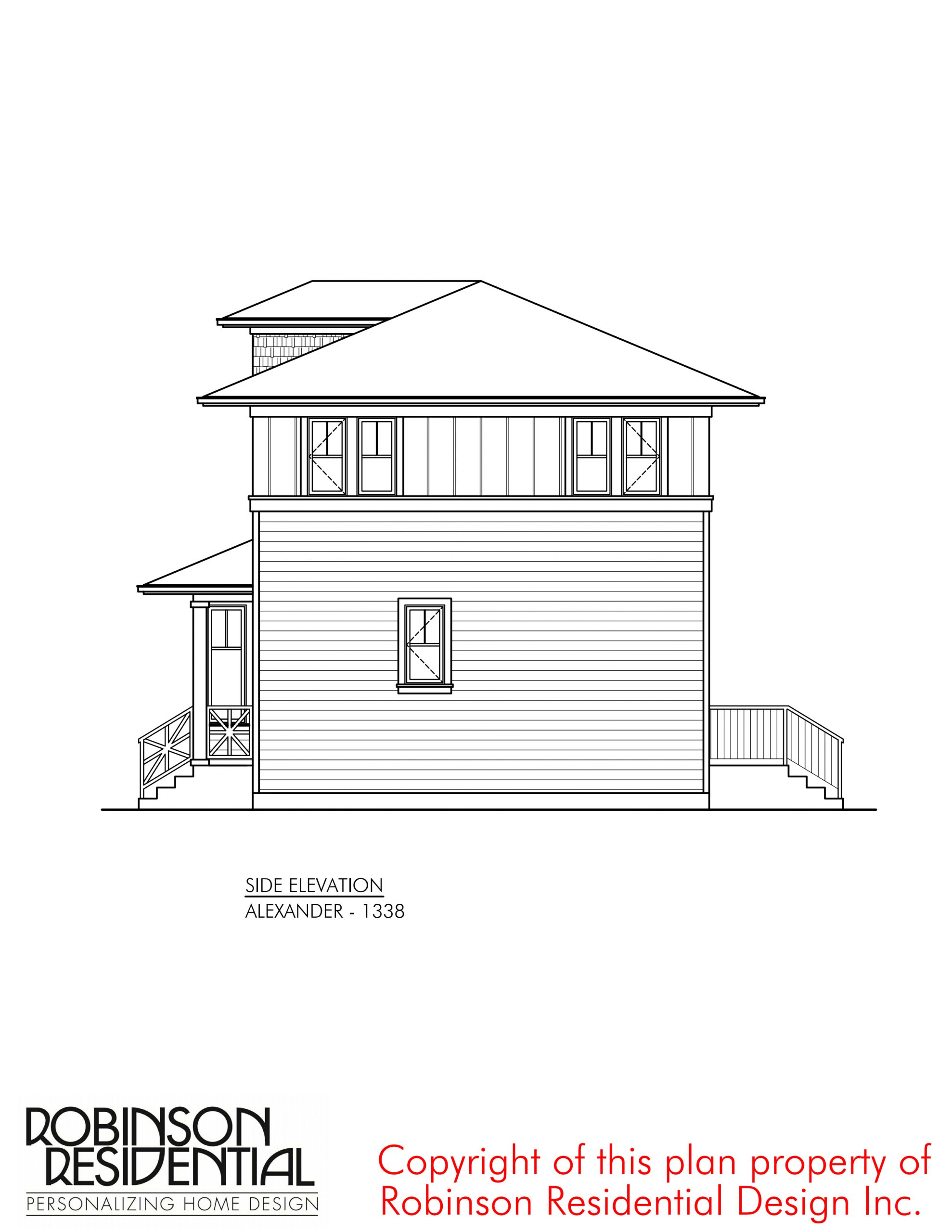 Modern Farmhouse Alexander-1338 - Robinson Plans