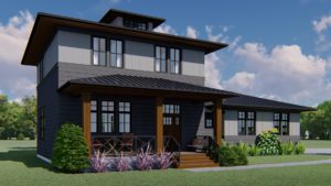 MODERN FARMHOUSE HOME PLANS - SPRINGFIELD-2327 _Front View