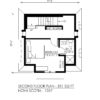 SMALL HOUSE PLANS - NOVA SCOTIA 1057 - SECOND FLOOR PLAN